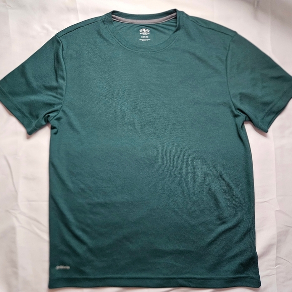 Athletic Works Mens Green Driworks Short Sleeve Shirt Size Small - Picture 1 of 10